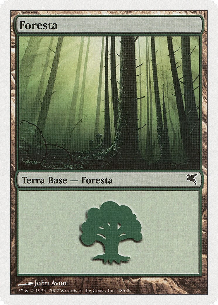 Image for Forest (Italian) - "Foresta" (J58) (J58) (Magic Encyclopedia 2005 (Salvat/Hachette)) - Magic: The Gathering