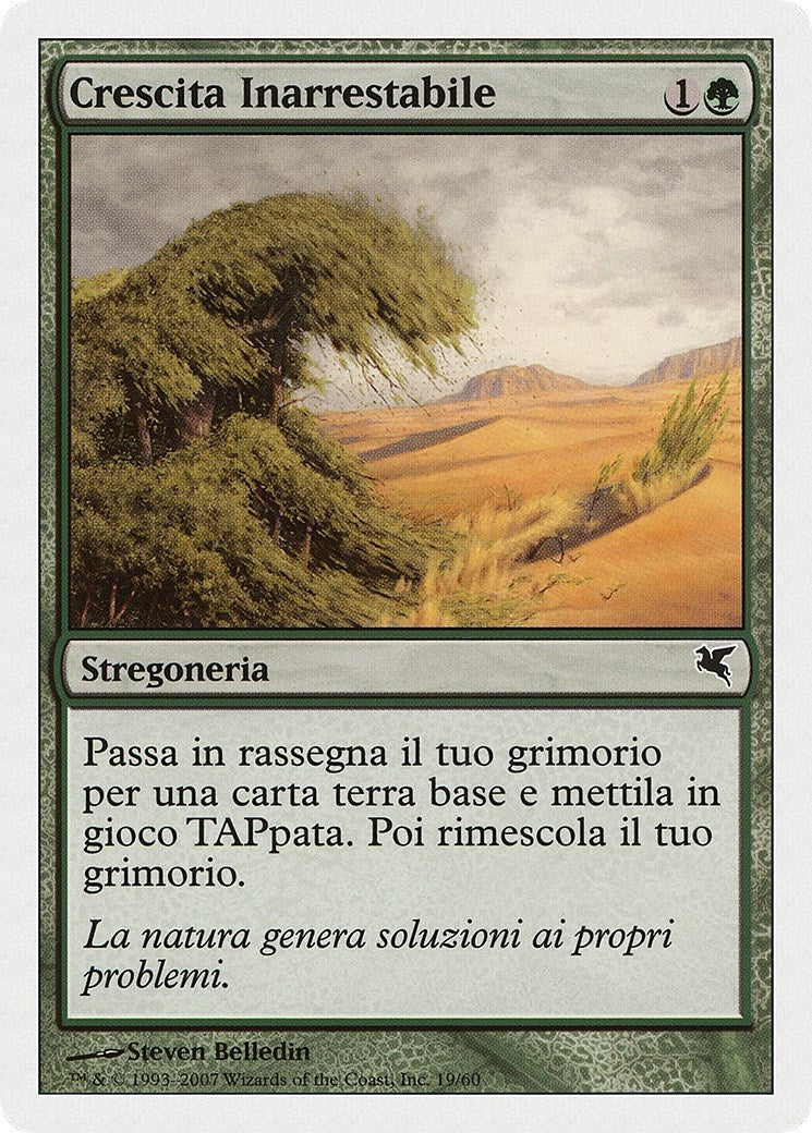 Image for Rampant Growth (Italian) - "Crescita Inarrestabile" (K19) (K19) (Magic Encyclopedia 2005 (Salvat/Hachette)) - Magic: The Gathering