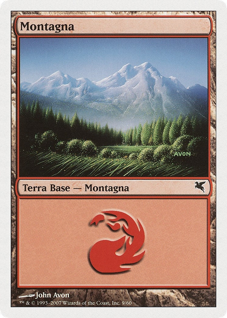Image for Mountain (Italian) - "Montagna" (I9) (I9) (Magic Encyclopedia 2005 (Salvat/Hachette)) - Magic: The Gathering