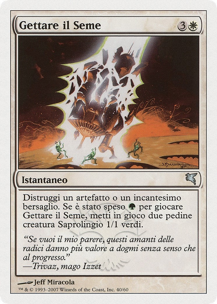 Image for Seed Spark (Italian) - "Gettare il Seme" (J40) (Magic Encyclopedia 2005 (Salvat/Hachette)) - Magic: The Gathering