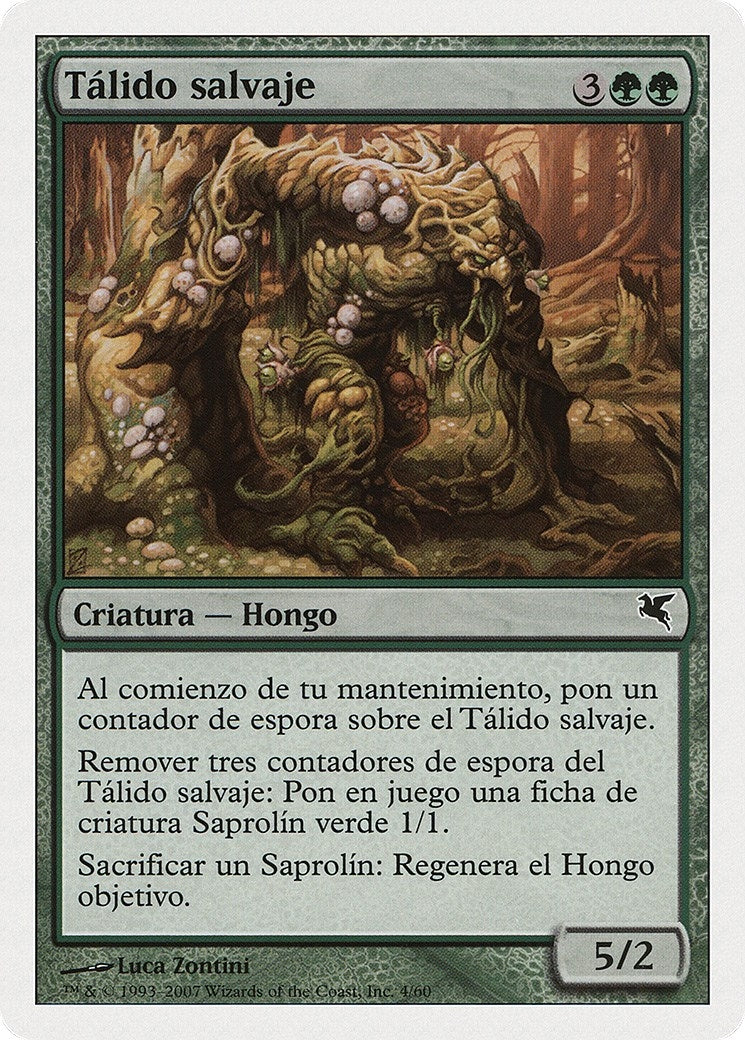 Image for Savage Thallid (Spanish) - "Talido salvaje" (J4) (J4) (Magic Encyclopedia 2005 (Salvat/Hachette)) - Magic: The Gathering