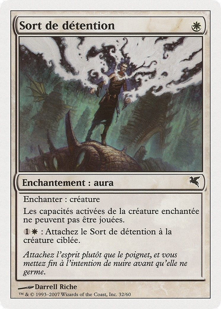 Image for Detainment Spell (French) - "Sort de detention" (J32) (Magic Encyclopedia 2005 (Salvat/Hachette)) - Magic: The Gathering