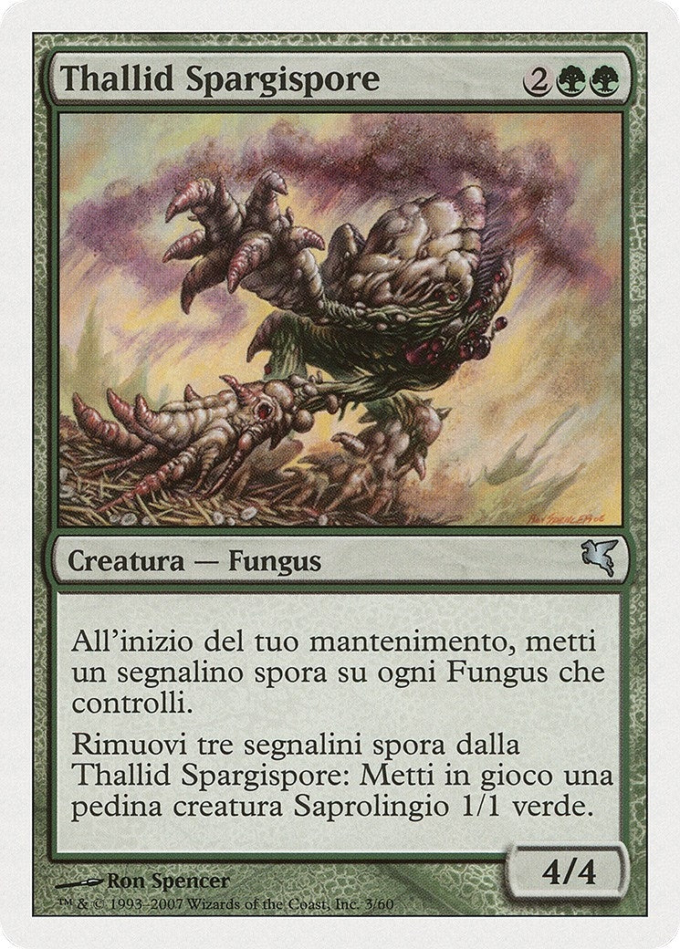 Image for Sporesower Thallid (Italian) - "Thallid Spargispore" (J3) (Magic Encyclopedia 2005 (Salvat/Hachette)) - Magic: The Gathering