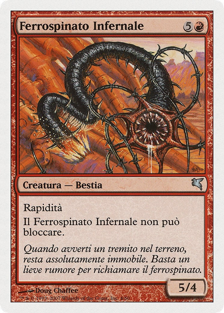Image for Iron-Barb Hellion (Italian) - "Ferrospinato Infernal" (K4) (K4) (Magic Encyclopedia 2005 (Salvat/Hachette)) - Magic: The Gathering
