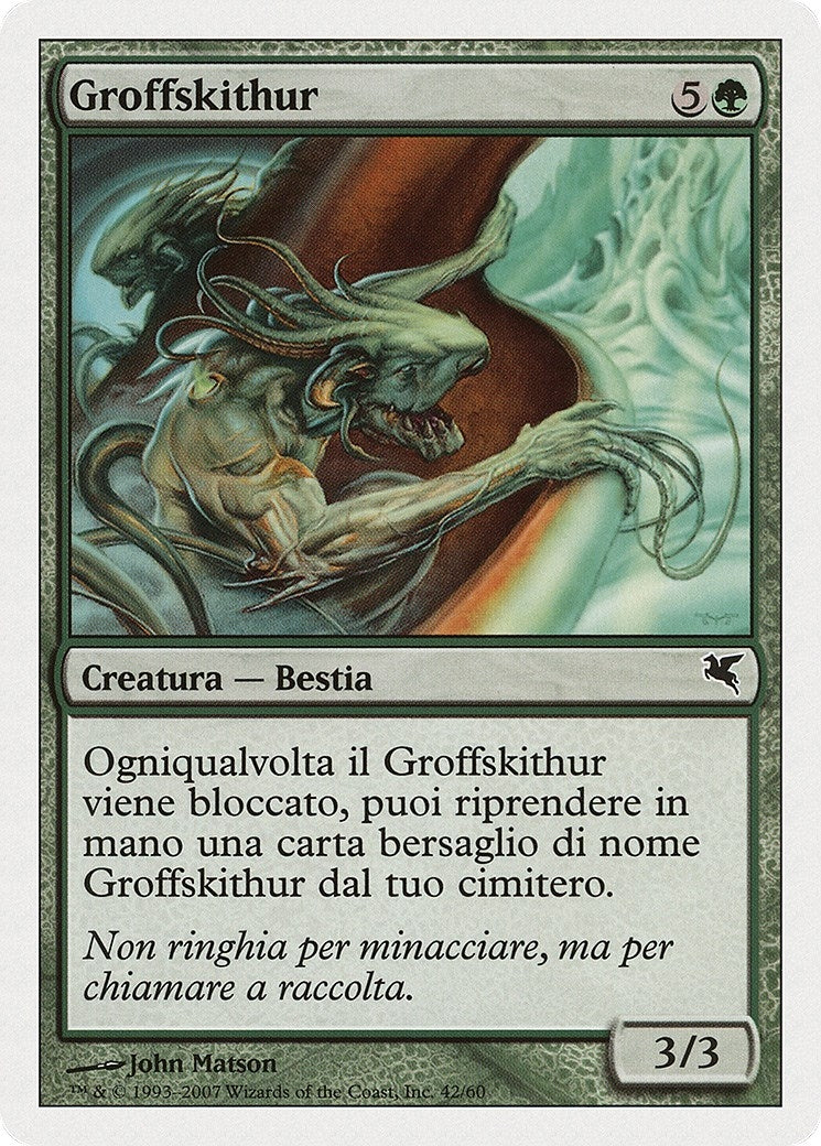 Image for Groffskithur (Italian) - "Groffskithur" (K42) (K42) (Magic Encyclopedia 2005 (Salvat/Hachette)) - Magic: The Gathering