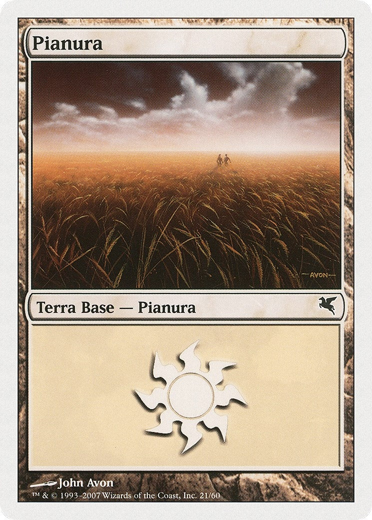 Image for Plains (Italian) - "Pianura" (C21) (C21) (Magic Encyclopedia 2005 (Salvat/Hachette)) - Magic: The Gathering