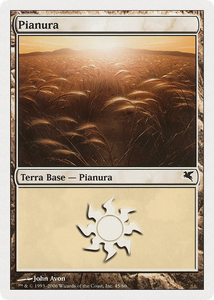 Image for Plains (Italian) - "Pianura" (G45) (G45) (Magic Encyclopedia 2005 (Salvat/Hachette)) - Magic: The Gathering