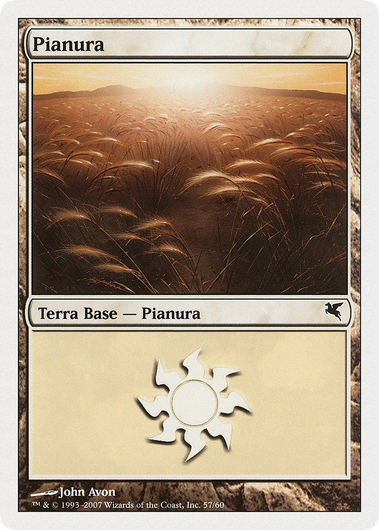 Image for Plains (Italian) - "Pianura" (L57) (L57) (Magic Encyclopedia 2005 (Salvat/Hachette)) - Magic: The Gathering