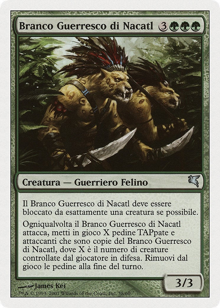 Image for Nacatl War-Pride (Italian) - "Branco Guerresco di Nacatl" (L38) (Magic Encyclopedia 2005 (Salvat/Hachette)) - Magic: The Gathering