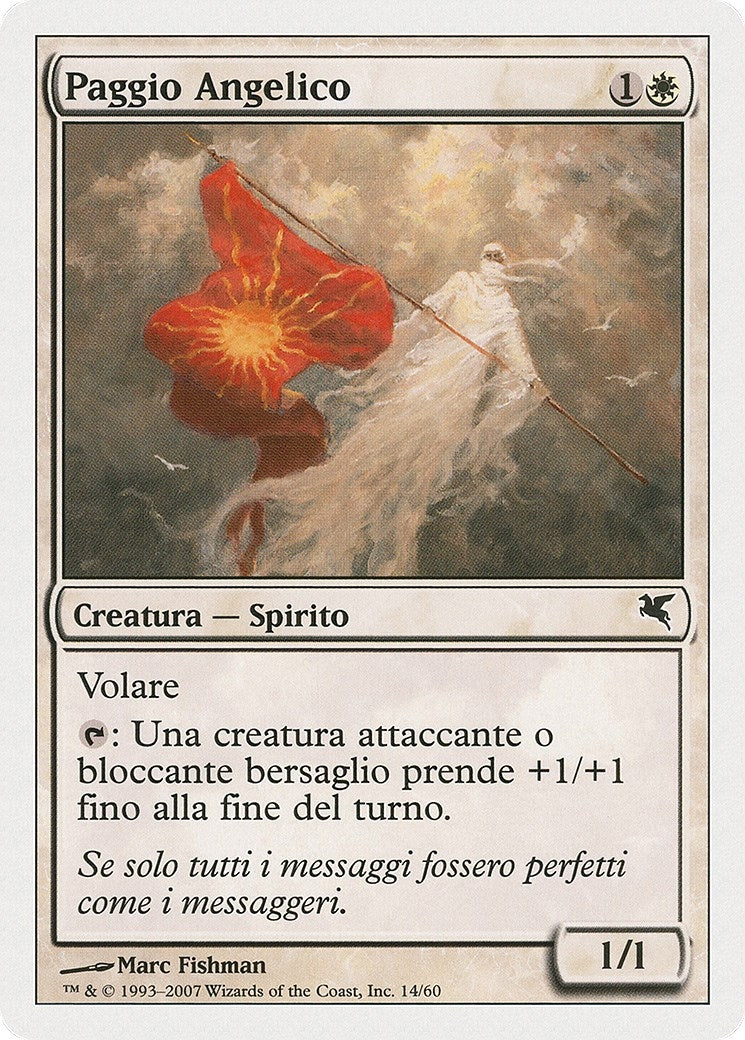 Image for Angelic Page (Italian) - "Paggio Angelico" (C14) (Magic Encyclopedia 2005 (Salvat/Hachette)) - Magic: The Gathering