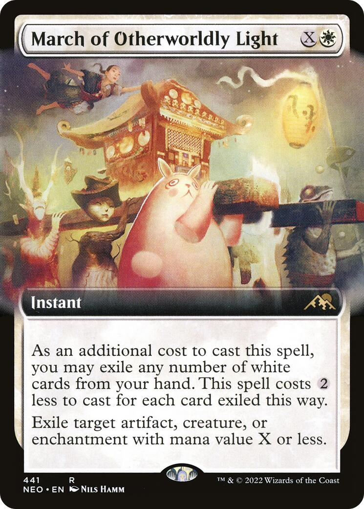 Image for March of Otherworldly Light (Extended Art) (441) (Kamigawa: Neon Dynasty) - Magic: The Gathering