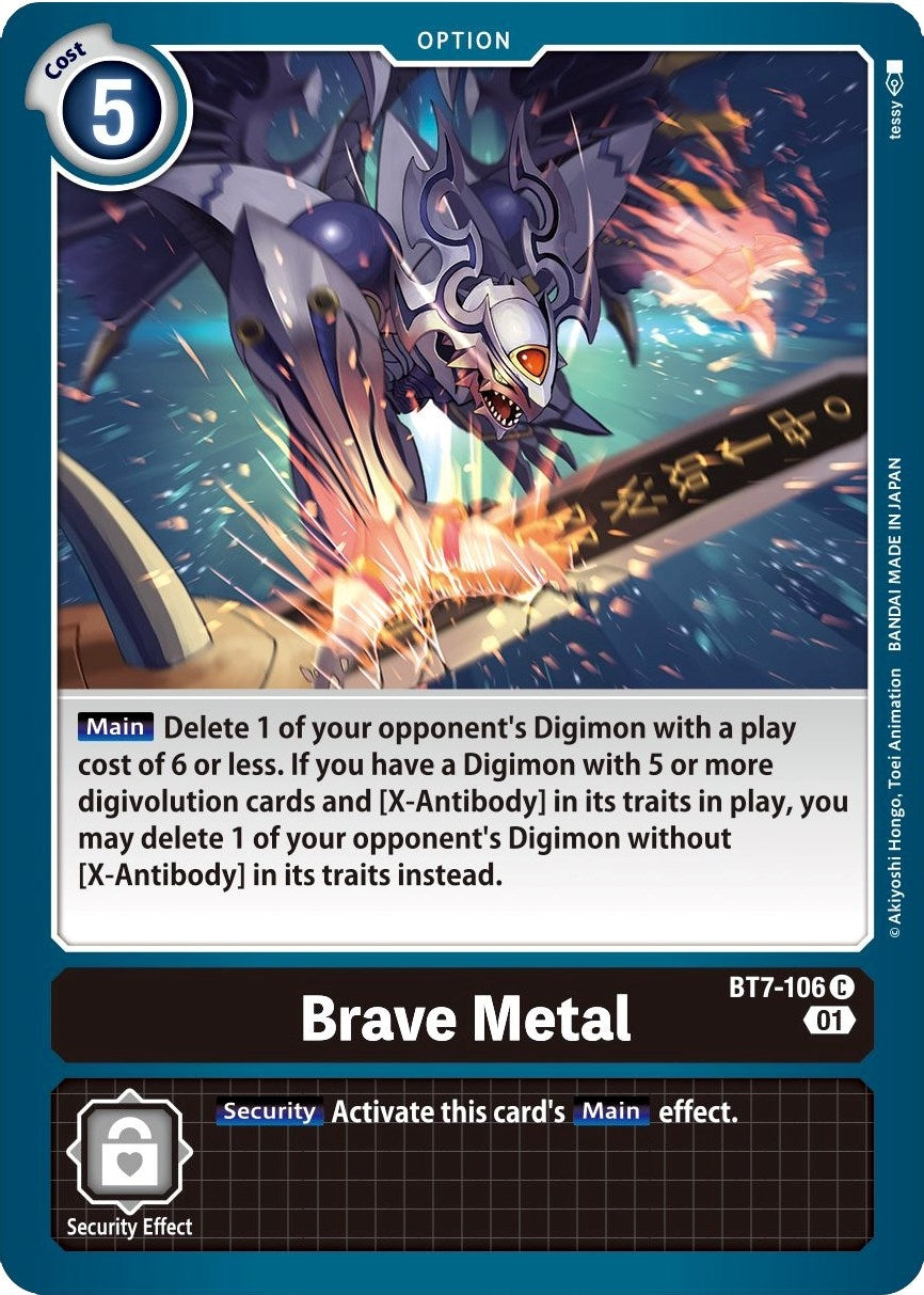 Image for Brave Metal (BT7-106 C) (Next Adventure) - Digimon Card Game