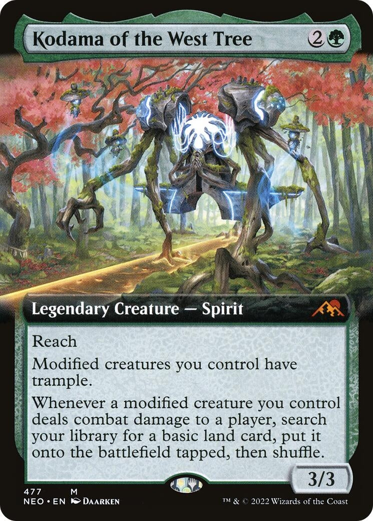 Image for Kodama of the West Tree (Extended Art) (477) (Kamigawa: Neon Dynasty) - Magic: The Gathering