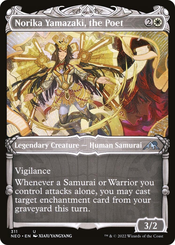 Image for Norika Yamazaki, the Poet (Showcase) (311) (Kamigawa: Neon Dynasty) - Magic: The Gathering