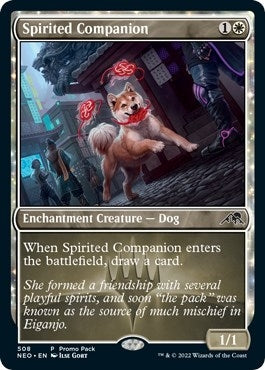 Image for Spirited Companion (508) (Promo Pack: Kamigawa: Neon Dynasty) - Magic: The Gathering