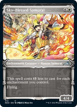 Image for Sky-Blessed Samurai (Showcase) (314) (Kamigawa: Neon Dynasty) - Magic: The Gathering