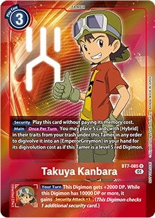 Image for Takuya Kanbara (Box Topper) (BT7-085 R) (Next Adventure) - Digimon Card Game