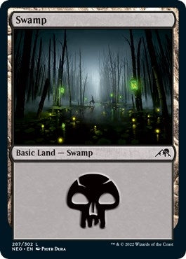 Image for Swamp (287) (287) (Kamigawa: Neon Dynasty) - Magic: The Gathering
