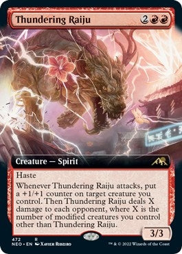Image for Thundering Raiju (Extended Art) (472) (Kamigawa: Neon Dynasty) - Magic: The Gathering