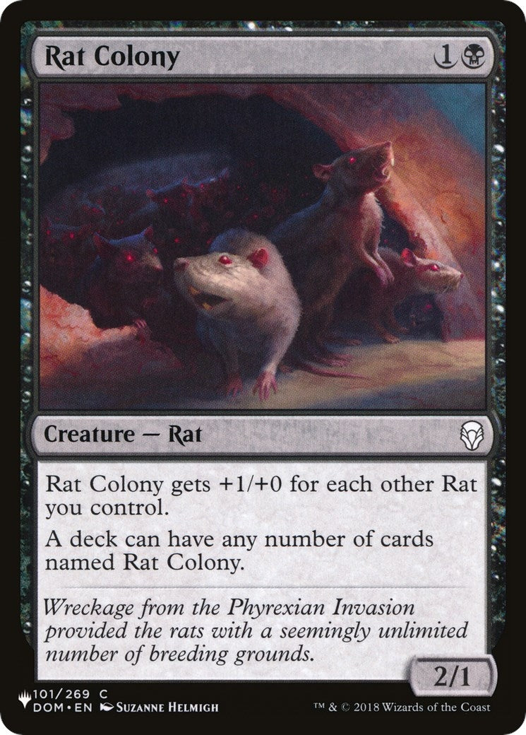 Image for Rat Colony (101/269) (The List Reprints) - Magic: The Gathering