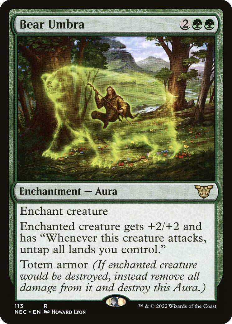 Image for Bear Umbra (113) (Commander: Kamigawa: Neon Dynasty) - Magic: The Gathering