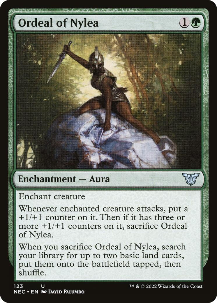 Image for Ordeal of Nylea (123) (Commander: Kamigawa: Neon Dynasty) - Magic: The Gathering