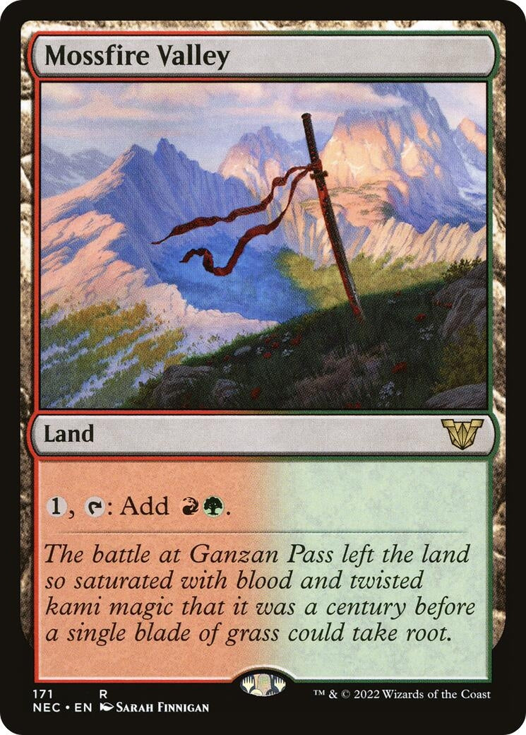 Image for Mossfire Valley (171) (Commander: Kamigawa: Neon Dynasty) - Magic: The Gathering