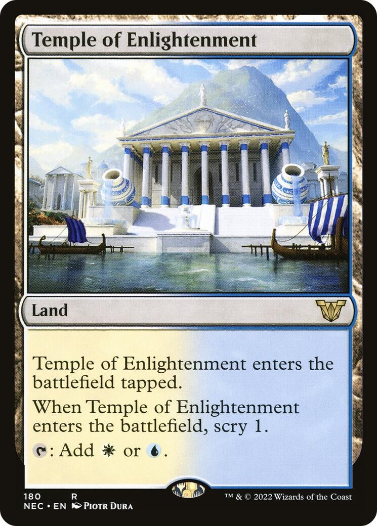 Image for Temple of Enlightenment (180) (Commander: Kamigawa: Neon Dynasty) - Magic: The Gathering