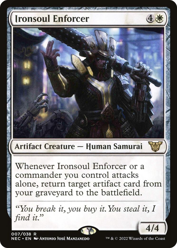 Image for Ironsoul Enforcer (7) (Commander: Kamigawa: Neon Dynasty) - Magic: The Gathering