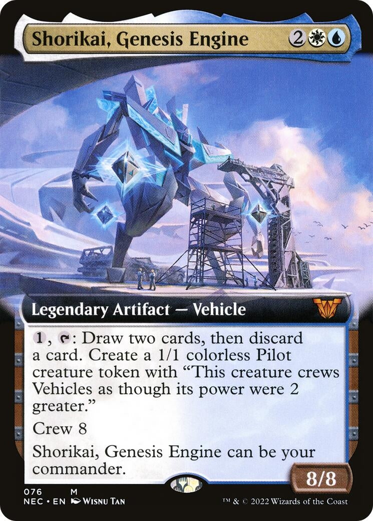 Image for Shorikai, Genesis Engine (Extended Art) (76) (Commander: Kamigawa: Neon Dynasty) - Magic: The Gathering