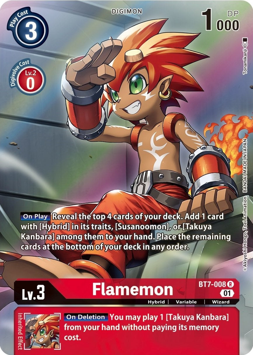 Image for Flamemon (Alternate Art) (BT7-008 R) (Next Adventure) - Digimon Card Game