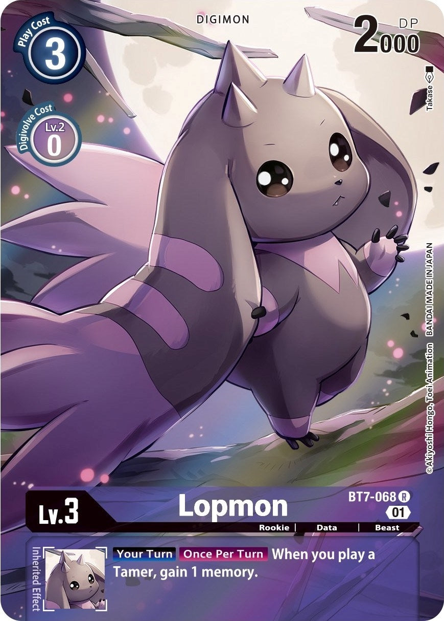 Image for Lopmon (Alternate Art) (BT7-068 R) (Next Adventure) - Digimon Card Game