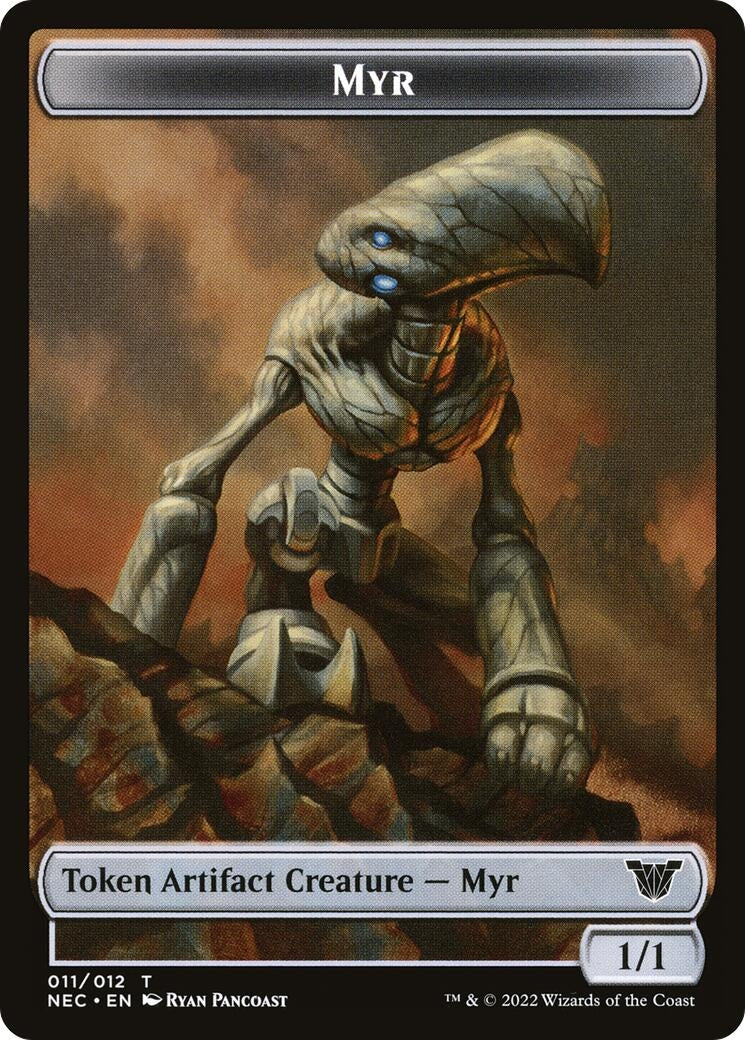 Image for Myr // Pilot Double-Sided Token (11 // 1) (Commander: Kamigawa: Neon Dynasty) - Magic: The Gathering