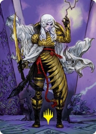 Image for The Wandering Emperor Art Card (49/81) (Gold-Stamped Signature) (49) (Art Series: Kamigawa: Neon Dynasty) - Magic: The Gathering
