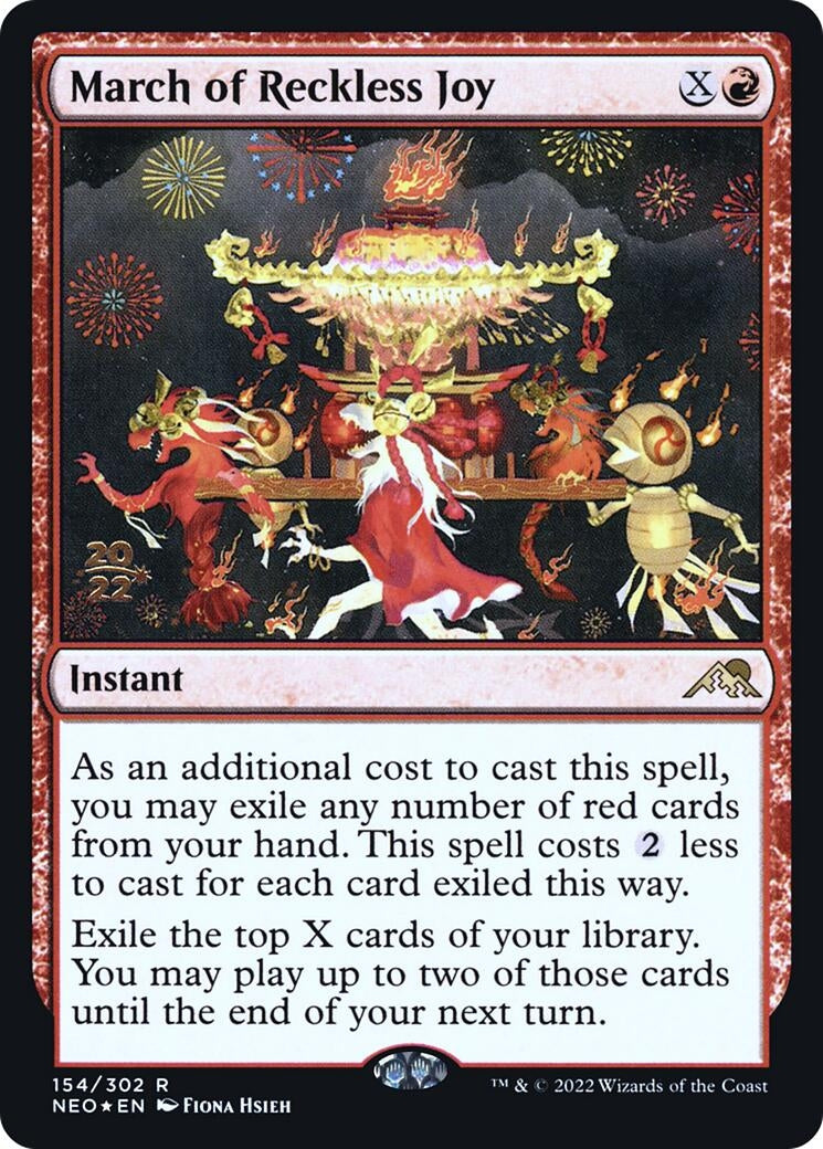 Image for March of Reckless Joy (154) (Prerelease Cards) - Magic: The Gathering