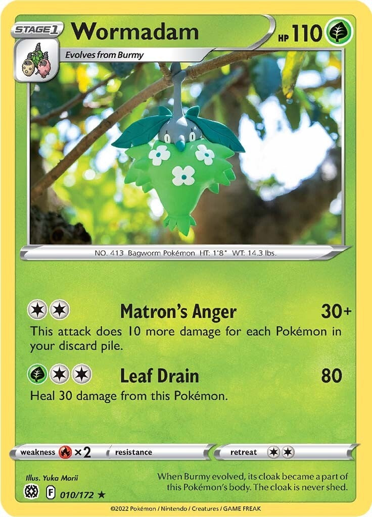 Image for Wormadam (10) (010/172) (SWSH09: Brilliant Stars) - Pokemon