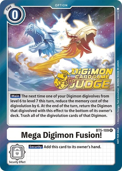 Image for Mega Digimon Fusion! (Judge Pack 1) (BT5-109 R) (Battle of Omni) - Digimon Card Game