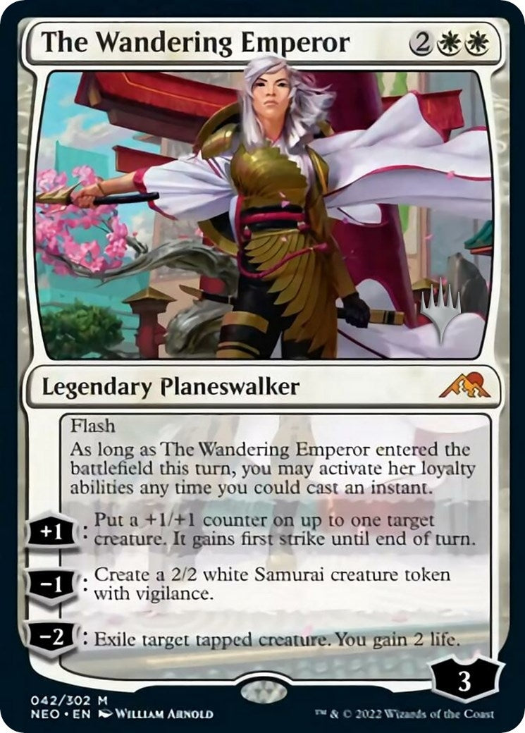 Image for The Wandering Emperor (42) (Promo Pack: Kamigawa: Neon Dynasty) - Magic: The Gathering