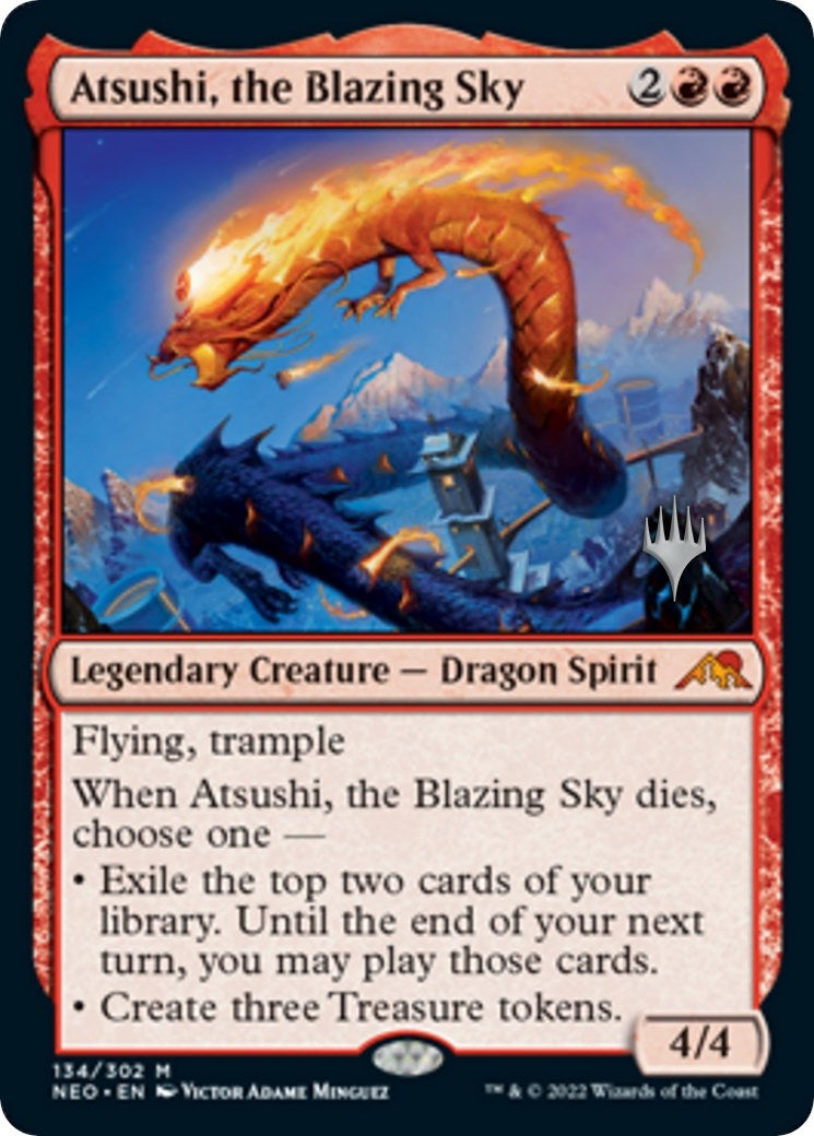 Image for Atsushi, the Blazing Sky (134) (Promo Pack: Kamigawa: Neon Dynasty) - Magic: The Gathering
