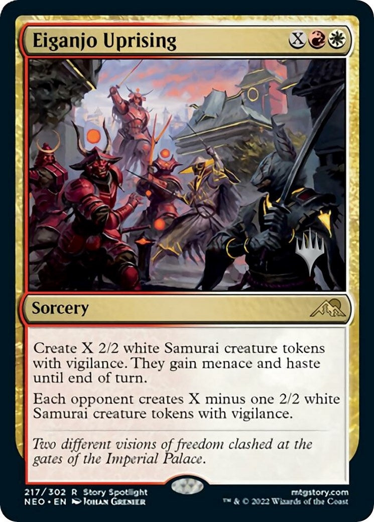 Image for Eiganjo Uprising (217) (Promo Pack: Kamigawa: Neon Dynasty) - Magic: The Gathering