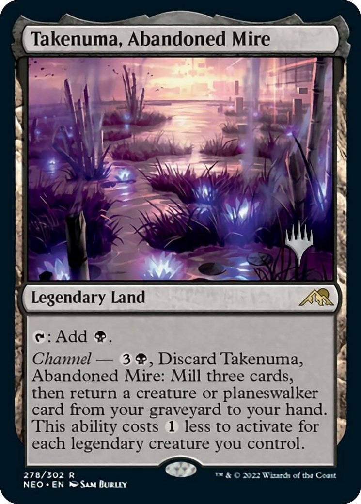 Image for Takenuma, Abandoned Mire (278) (Promo Pack: Kamigawa: Neon Dynasty) - Magic: The Gathering