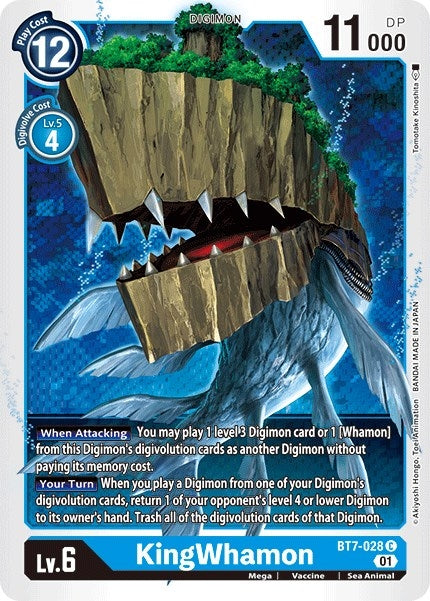 Image for KingWhamon (BT7-028 C) (Next Adventure) - Digimon Card Game