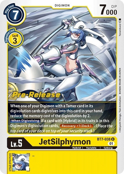 Image for JetSilphymon (BT7-038 U) (Next Adventure Pre-Release Cards) - Digimon Card Game