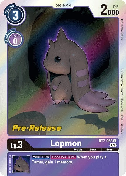 Image for Lopmon (BT7-068 R) (Next Adventure Pre-Release Cards) - Digimon Card Game