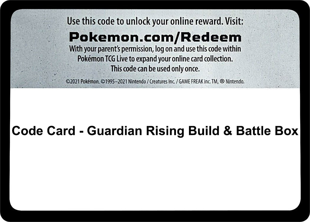 Image for Code Card - Guardian Rising Build & Battle Box (SM - Guardians Rising) - Pokemon