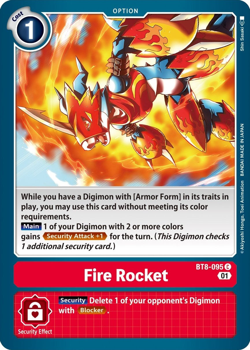 Image for Fire Rocket (BT8-095 C) (New Awakening) - Digimon Card Game