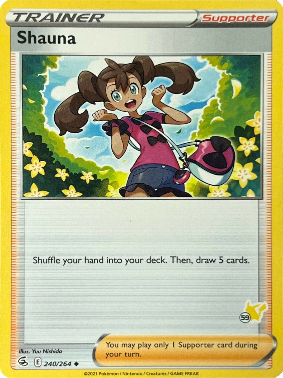 Image for Shauna - 240/264 (#59 Pikachu Stamped) (240/264) (Battle Academy 2022) - Pokemon