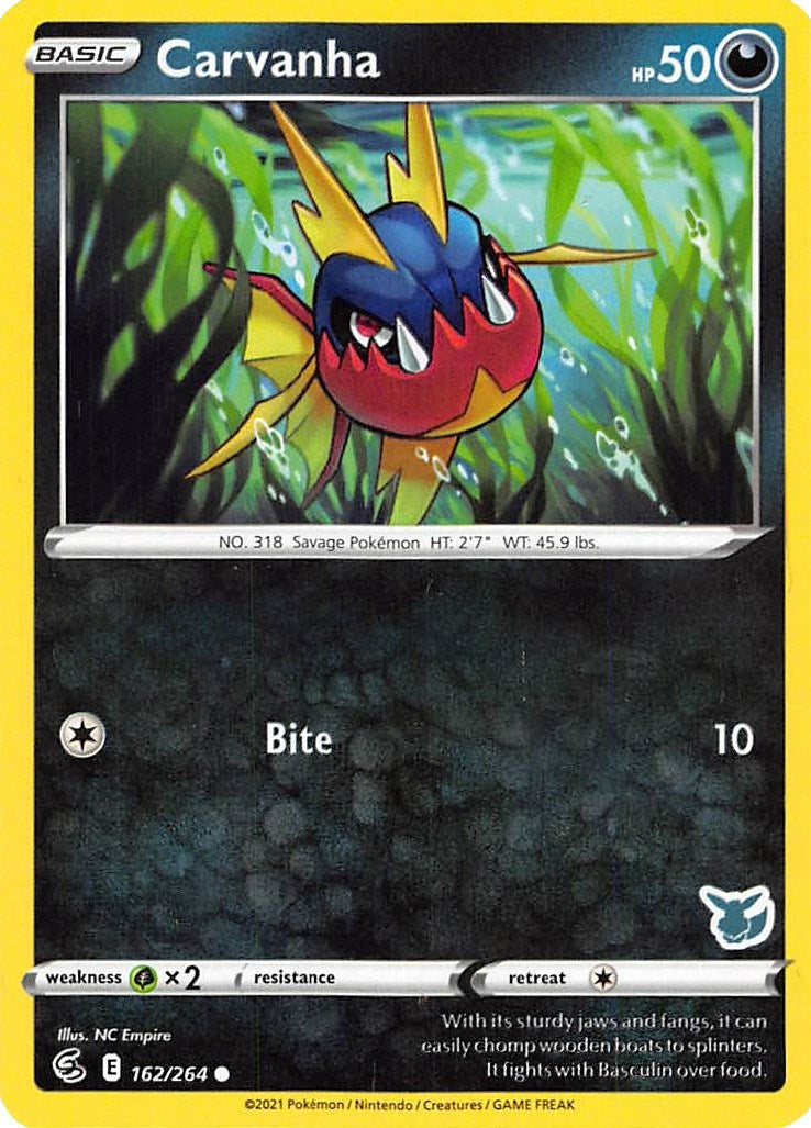 Image for Carvanha - 162/264 (Eevee Stamped) (162/264) (Battle Academy 2022) - Pokemon