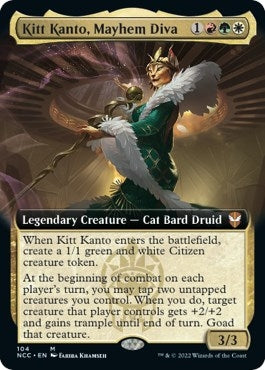 Image for Kitt Kanto, Mayhem Diva (Extended Art) (104) (Commander: Streets of New Capenna) - Magic: The Gathering