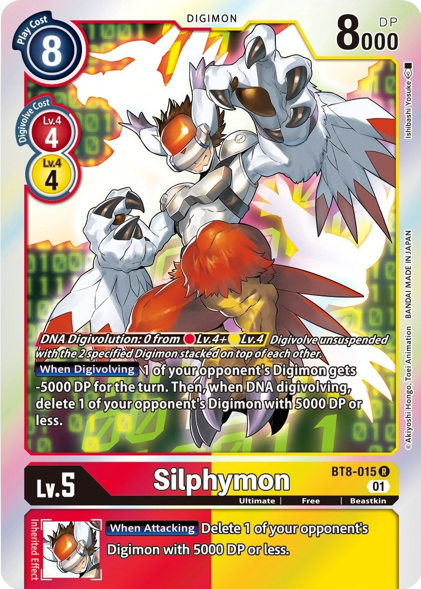 Image for Silphymon (BT8-015 R) (New Awakening) - Digimon Card Game